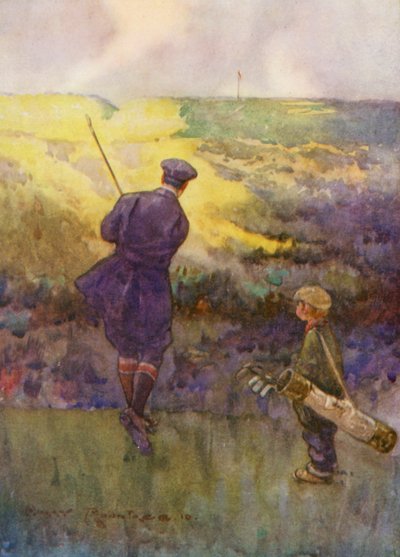 Campi da golf: Deal, giocando il "Sandy Parlour" da Harry (1878 1950) Rountree