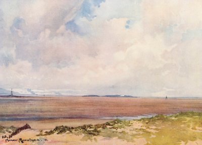 Campi da golf: Hoylake, vista su Hilbre dal nono tee da Harry (1878 1950) Rountree