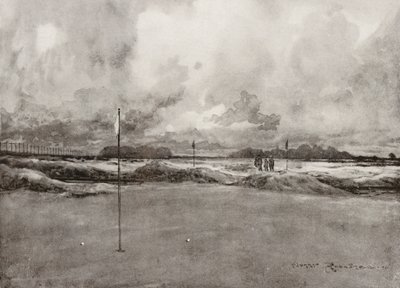 Campi da golf: Mitcham, il settimo green da Harry (1878 1950) Rountree
