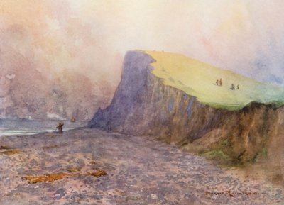 Campi da golf: Sheringham, fuori limite, sulla strada per la settima buca da Harry (1878 1950) Rountree
