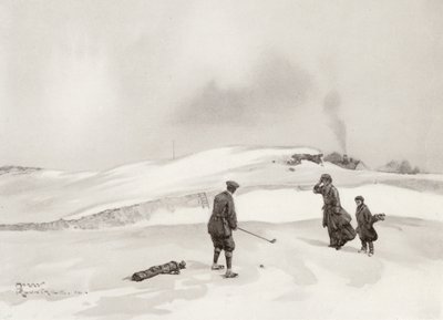 Campi da golf: Skegness, il secondo colpo alla nona buca da Harry (1878 1950) Rountree