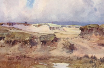 Campi da golf: Westward Ho! il colpo al quinto tee da Harry (1878 1950) Rountree
