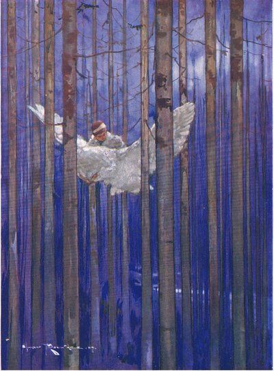 Il gufo e Gilbert hanno fatto splendide cavalcate al chiaro di luna (da Il trovatello della foresta) da Harry Rountree