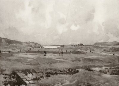 Campi da Golf: Bude, la buca "Nursery Maid" (litografia) da Harry (1878 1950) Rountree