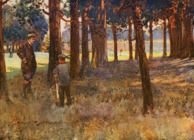 Campi da golf: Mildenhall, il risultato di un brutto colpo al sesto da Harry (1878 1950) Rountree