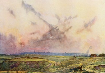 Campi da golf: St Andrews, la città in lontananza da Harry (1878 1950) Rountree