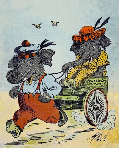 Illustrazione per Le Storie Allegre di Jumbo da Harry B Neilson
