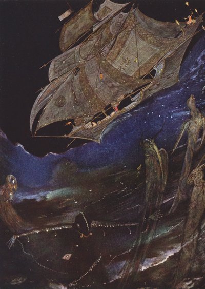 Edgar Allan Poe: Manoscritto trovato in una bottiglia da Harry Clarke