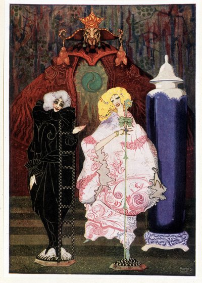 Hai davvero il coraggio di andare nel vasto mondo con me? : Pastorella e spazzacamino - in "Fairy Tales" di Hans Christian Andersen, ill. di Harry Clarke da Harry Clarke