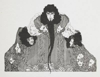 Illustrazione di Barbablù da Harry Clarke