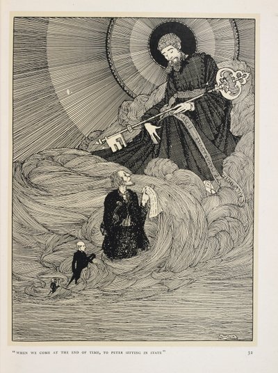 Il violinista di Dooney. "Quando arriveremo alla fine dei tempi, a Pietro seduto in stato" da Harry Clarke