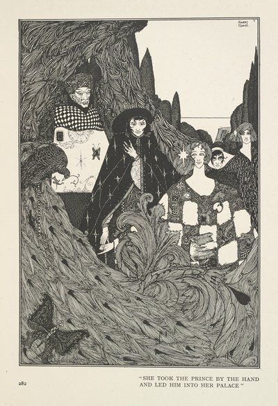Il Giardino del Paradiso. Prese il Principe per mano e lo condusse nel suo Palazzo da Harry Clarke