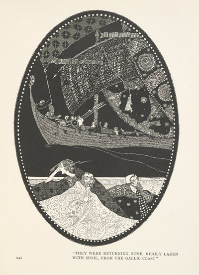 La figlia del re delle paludi. Stavano tornando a casa, riccamente carichi di bottino, dalla costa gallica. da Harry Clarke