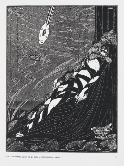 Mi assalirono in cumuli sempre più numerosi. Dalla storia Il Pozzo e il Pendolo. da Harry Clarke