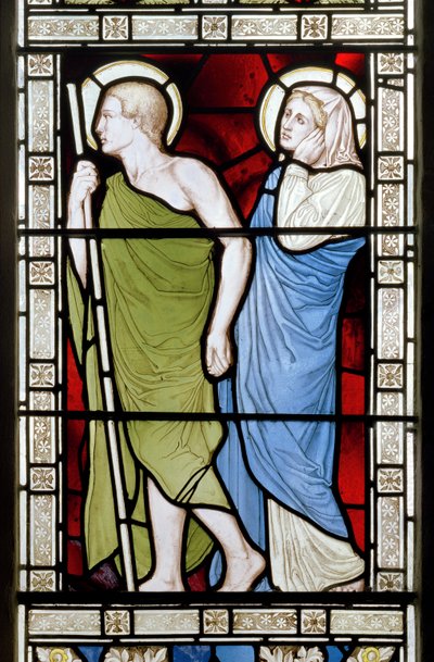 La crocifissione, pannello laterale, Finestra est, 1872 da Harry Ellis Wooldridge