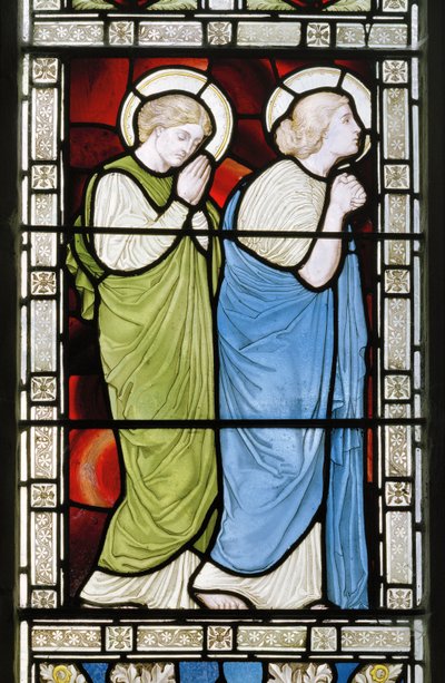 La crocifissione, pannello laterale, Finestra est, 1872 da Harry Ellis Wooldridge