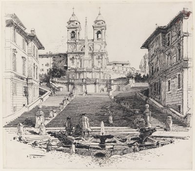 Casa di Keats a Roma da Harry Fenn