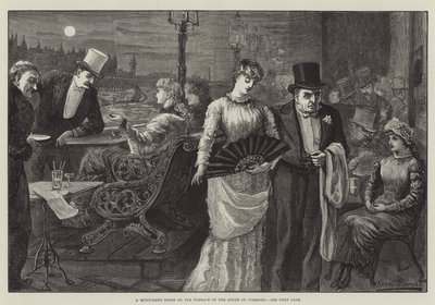 Una notte di mezza estate sulla terrazza della Camera dei Comuni da Harry Furniss