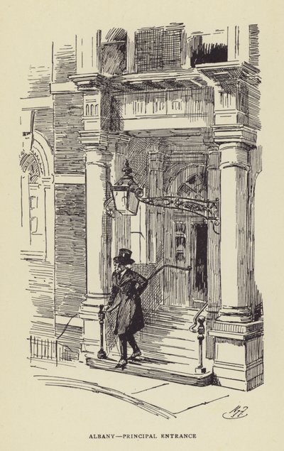 Albany, ingresso principale da Harry Furniss