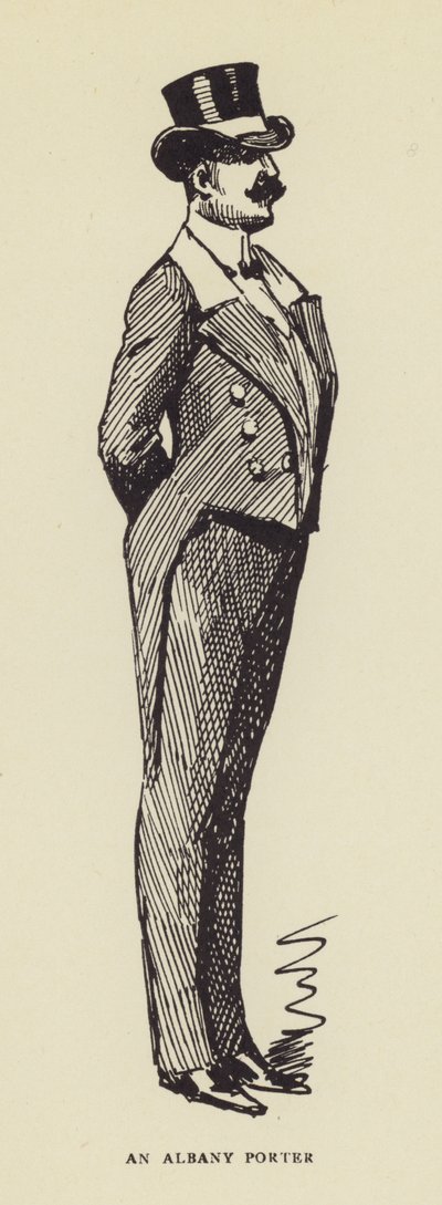 Un portiere di Albany da Harry Furniss