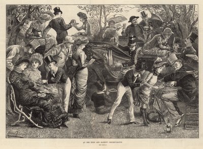 Alla partita di cricket tra Eton e Harrow da Harry Furniss