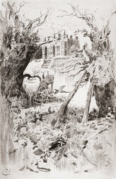 Casa desolata. Illustrazione di Harry Furniss per il romanzo di Charles Dickens Casa desolata, dall
