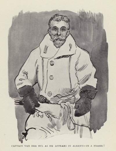 Capitano Van der Byl come appare ad Albany, in una cornice! da Harry Furniss
