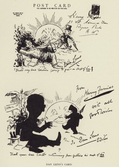 La carta di Dan Leno da Harry Furniss