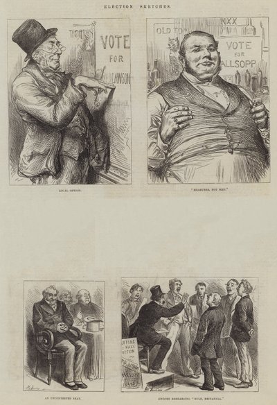 Schizzi elettorali da Harry Furniss