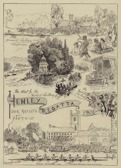 Regata di Henley, 1876 da Harry Furniss
