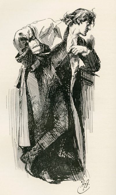 Illustrazione per il romanzo Una storia tra due città di Charles Dickens da Harry Furniss