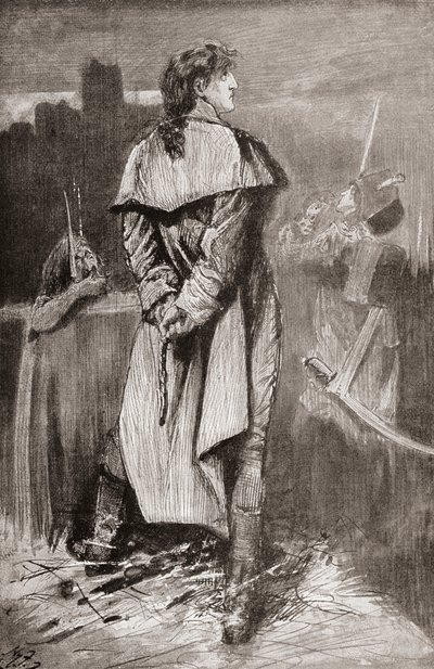 Illustrazione per il romanzo di Charles Dickens A Tale of Two Cities da Harry Furniss