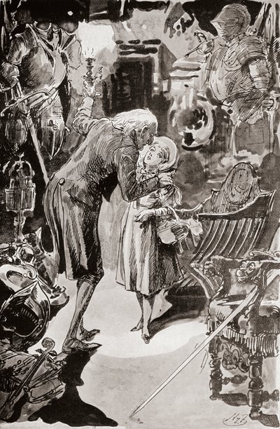 Illustrazione per Il negozio di antiquariato di Charles Dickens da Harry Furniss