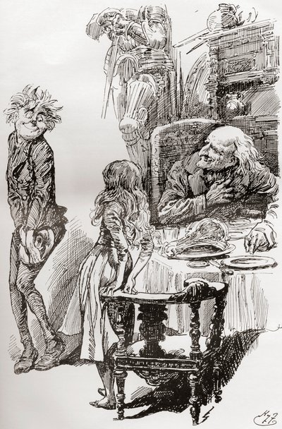 Illustrazione per il romanzo di Charles Dickens The Old Curiosity Shop da Harry Furniss