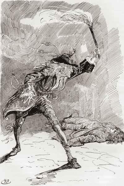 Illustrazione per il romanzo di Charles Dickens Barnaby Rudge da Harry Furniss