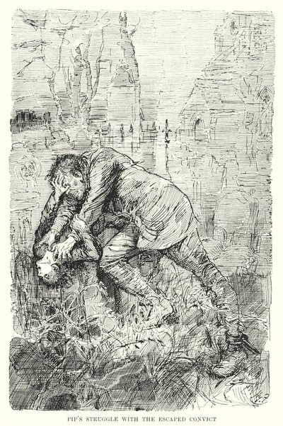 Illustrazione per Grandi Speranze di Charles Dickens da Harry Furniss