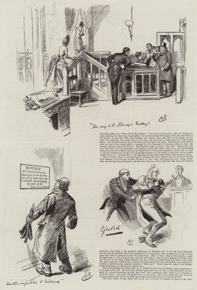Vita in Parlamento, estranei nella Camera da Harry Furniss
