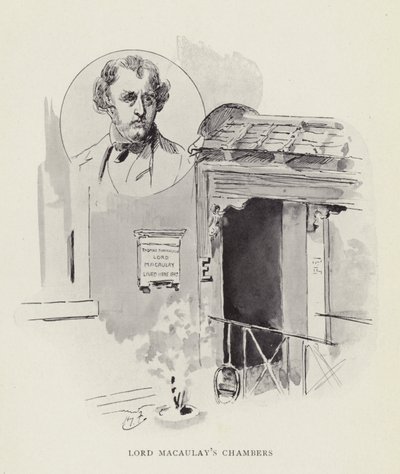 Le stanze di Lord Macaulay da Harry Furniss