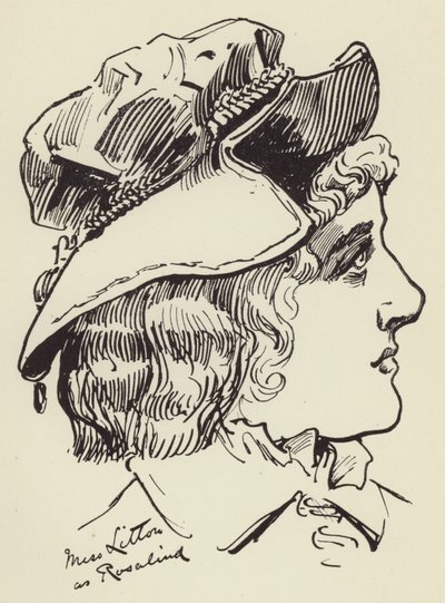 Miss Litton come Rosalind da Harry Furniss