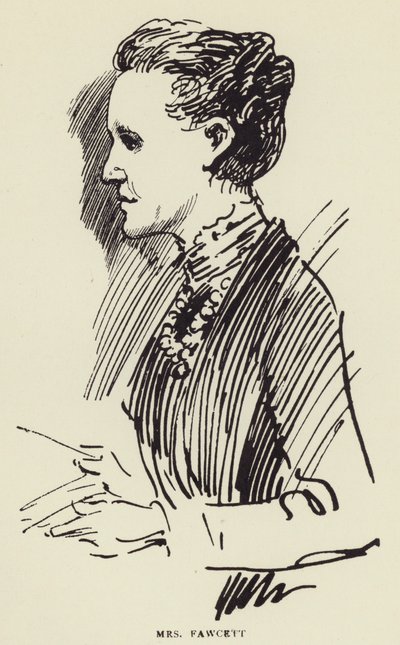 Mrs Fawcett da Harry Furniss