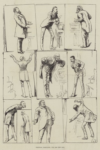 Valentini politici, per chi sono da Harry Furniss