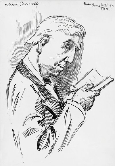 Ritratto di Lewis Carroll, pseudonimo di Charles Lutwidge Dodgson da Harry Furniss