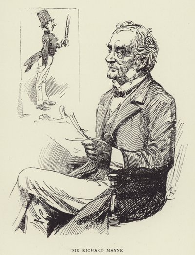Sir Richard Mayne da Harry Furniss