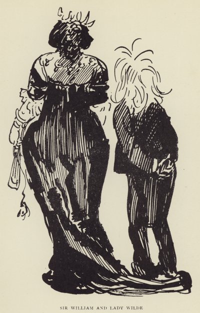 Sir William e Lady Wilde da Harry Furniss