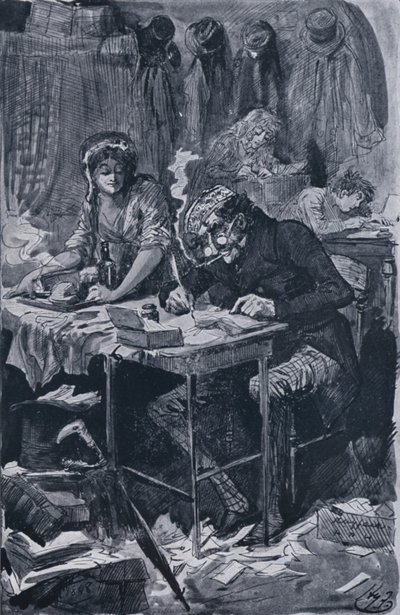 Il Mendicante Scrittore di Lettere da Harry Furniss