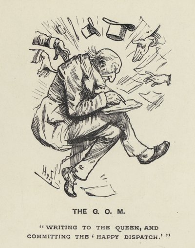Il grande vecchio - GOM - W E Gladstone da Harry Furniss