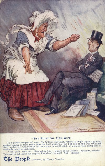 La pescivendola politica da Harry Furniss
