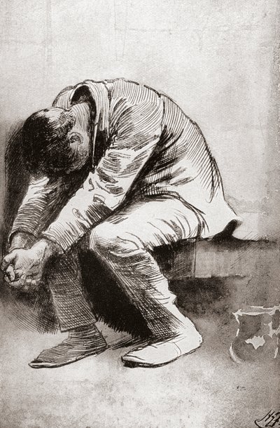 Il prigioniero solitario. Illustrazione di Harry Furniss per il libro di viaggio di Charles Dickens 