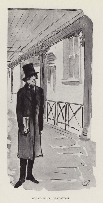 Il giovane W E Gladstone da Harry Furniss