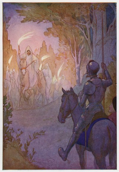 Illustrazione per Don Chisciotte (litografia a colori) da Harry George Theaker